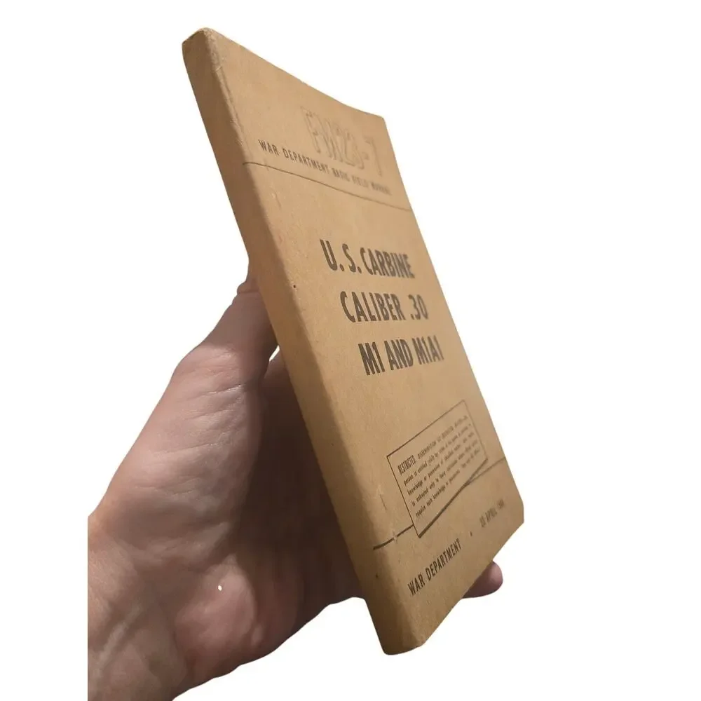 WWII FM 23-7 U.S. Carbine Caliber .30 M1 M1A1 War Dept Manual 1944